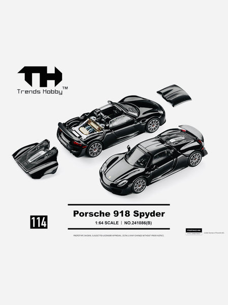 Trends Hobby Factory Sealed Porsche 918 Spyder Black – Jcardiecast