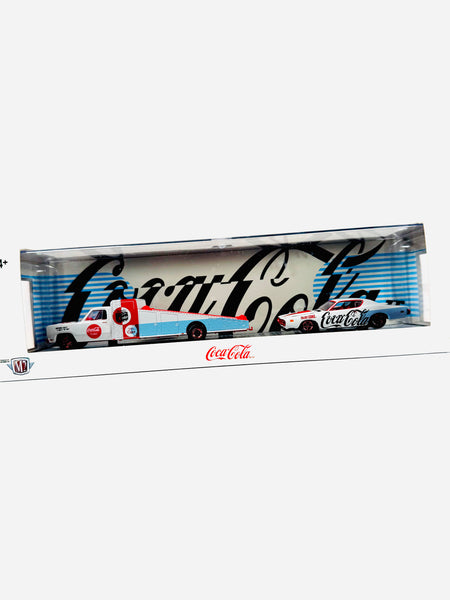 M2 Machines Auto Haulers Coca Cola 1974 Dodge Truck & 1971 Dodge