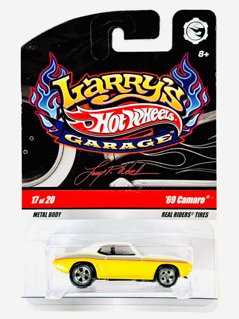 Hot Wheels 2008 Larry's Garage '69 Camaro Yellow Chase - Damaged Card