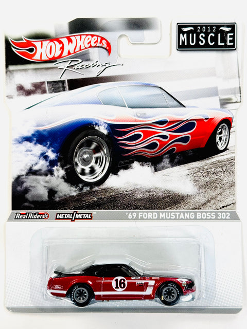 Hot Wheels 2012 Muscle '69 Ford Mustang Boss 302 - Damaged Card
