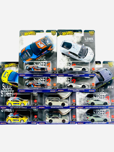Hot Wheels 2023 Car Culture Slide Street 2 Factory Sealed Case H (4 Cases)