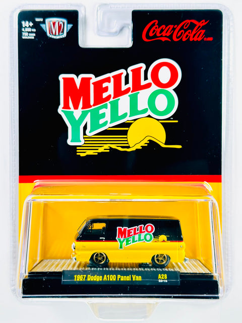 M2 Machines Mello Yello 1967 Dodge A100 Panel Van - Damaged Blister