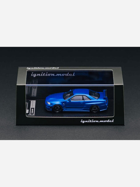 Ignition Model Factory Sealed Limited Edition Nissan Skyline GT-R (BNR34) NISMO Customized Blue Metallic