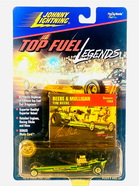 Johnny Lightning Top Fuel Legends 1968 Beebe & Mulligan Tim Beebe - Damaged/Yellow Blister