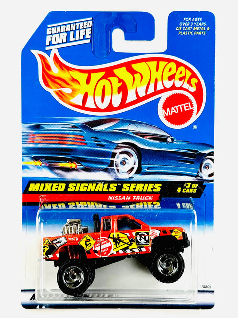 Hot Wheels 1998 Collectors Mixed Signal Series Nissan Truck - Damaged Card