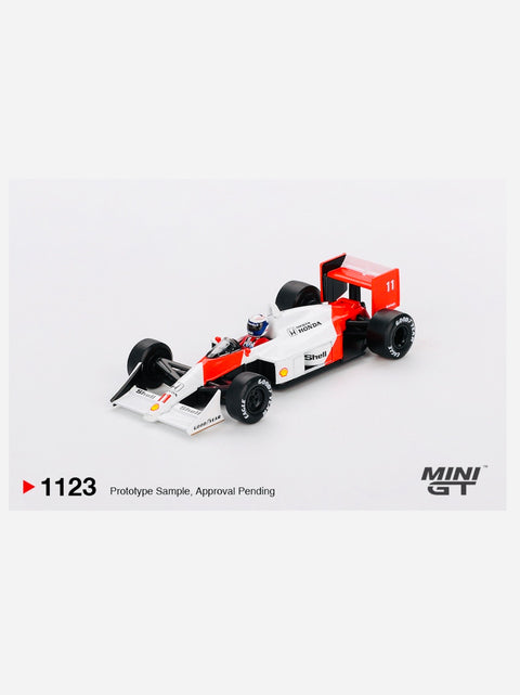 Mini GT McLaren MP4/4 #11 Alain Prost 1988 Japanese Grand Prix 2nd Place #1123