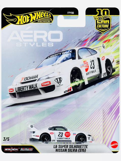 Hot Wheels 2026 Car Culture Aero Styles LB Super Silhouette Nissan Silvia (S15)