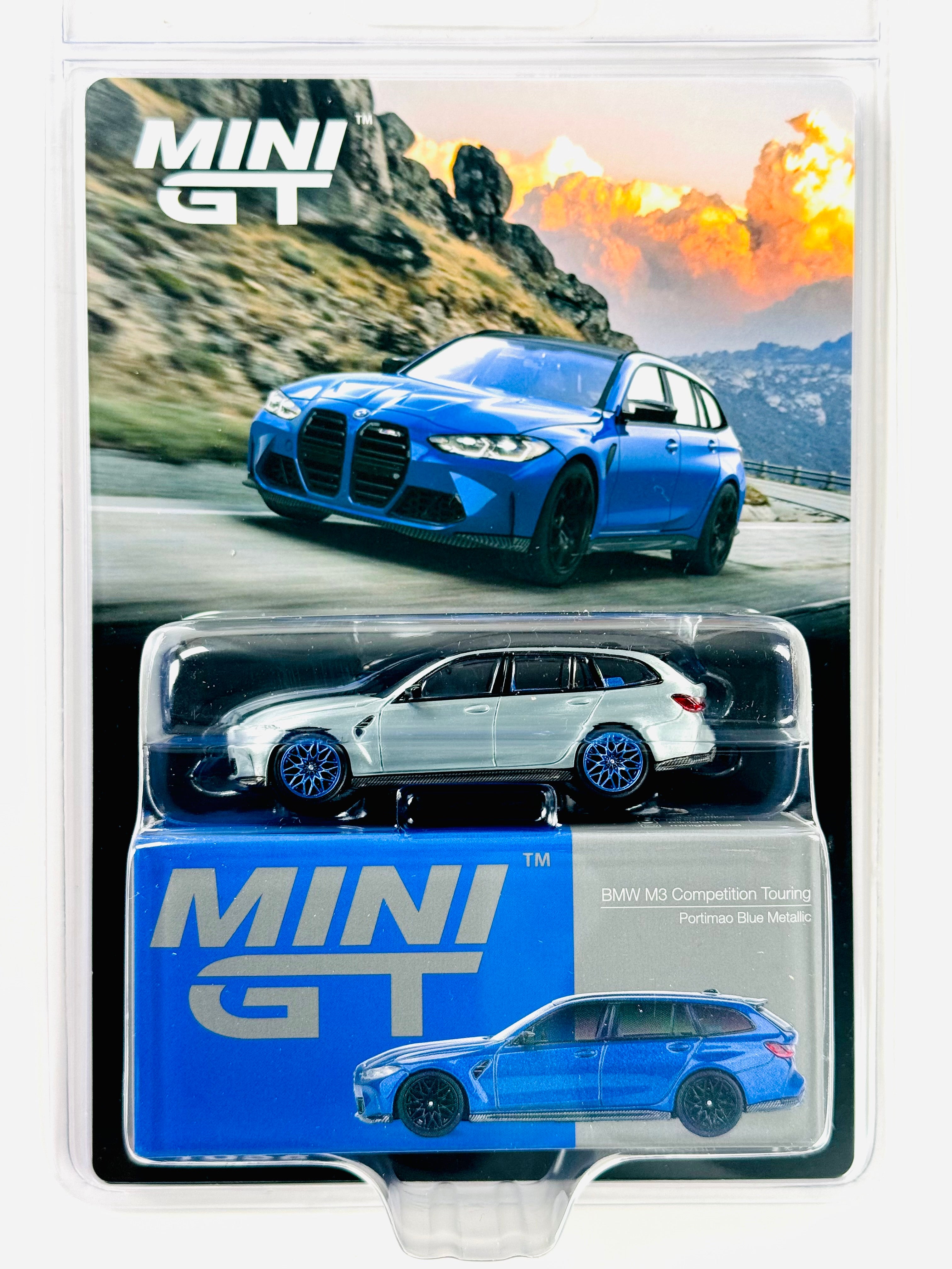 Mini GT BMW M3 Competition Touring Portimao Blue Metallic #1090