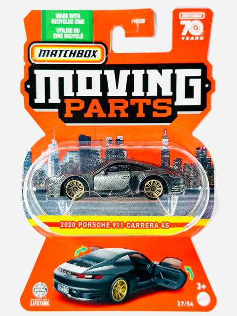 Matchbox 2023 Moving Parts Case C 2020 Porsche 911 Carrera 4S - Damaged Card/Blister