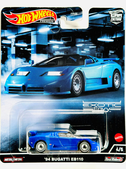 Hot Wheels 2022 Car Culture Exotic Envy 94 Bugatti EB110 - Damaged Card/Blister