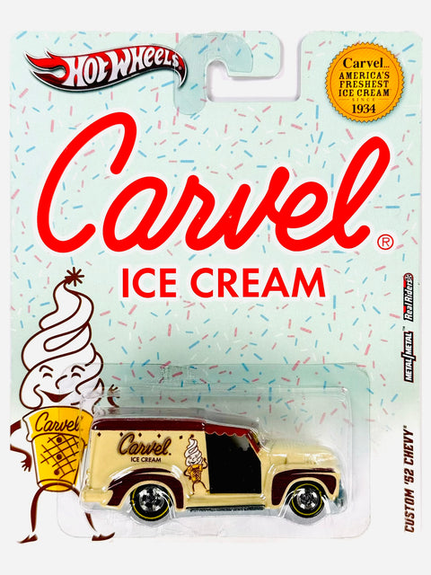 Hot Wheels 2011 Pop Culture Carvel Ice Cream Custom '52 Chevy - Damaged Card/Blister