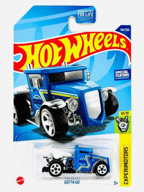 Hot Wheels Experimotors Gotta Go (166/250) - Damaged Card