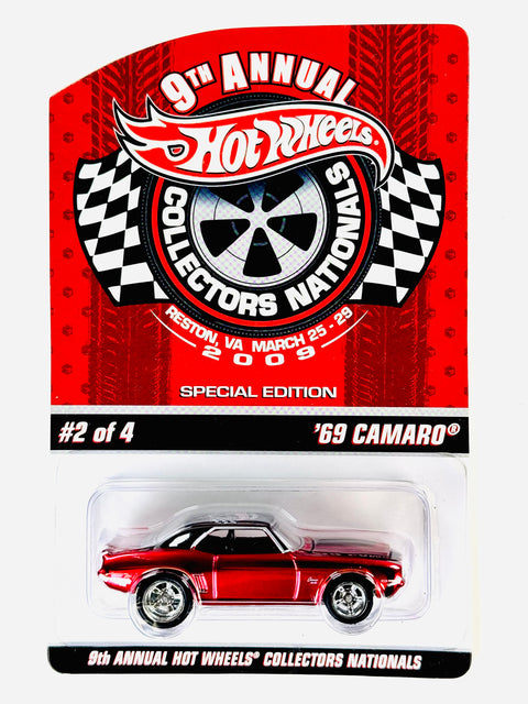 Hot Wheels 2009 9th Annual Collectors Nationals Reston, VA '69 Camaro - Damaged Card