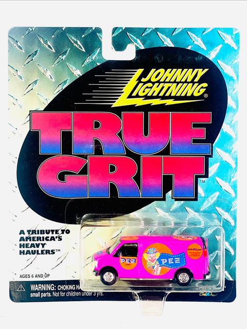 Johnny Lightning True Grit Pez Delivery Van - Damaged Card/Blister
