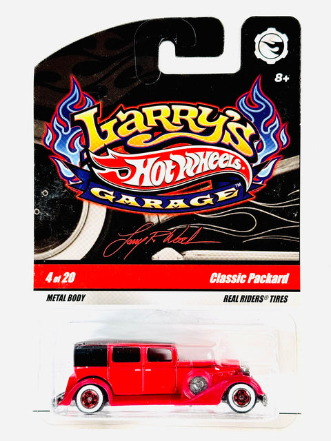 Hot Wheels Larry's Garage Classic Packard Red Chase - Damaged Card