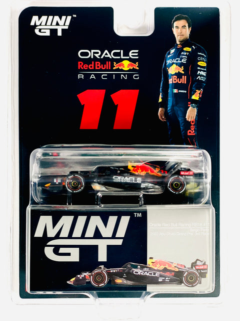 Mini Gt Mijo Exclusives F1 Oracle Red Bull Racing Rb18 #11 Sergio Perez 2022 Abu Dhabi Grand Prix 3rd Place #538 - Damaged Blister