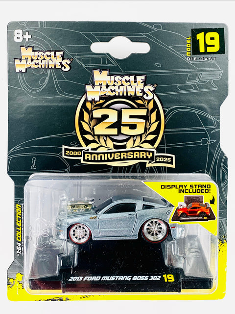 Maisto Muscle Machines 25th Anniversary 2013 Ford Mustang Boss 302 - Damaged Card/Blister
