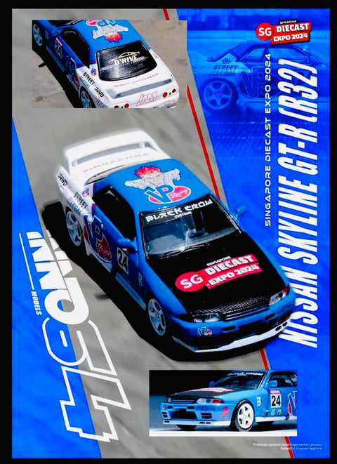 Inno64 Nissan Skyline GTR (R32) Singapore Diecast Expo 2024 Special Edition