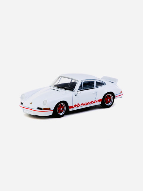 Tarmac Works x Schuco Collab 64 Porsche 911 Carrera RS 2.7 Lightweight White & Red