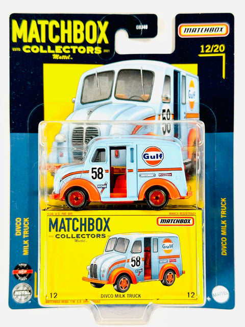 Matchbox 2021 Collectors Series Gulf Divco Milk Truck - Damaged Card