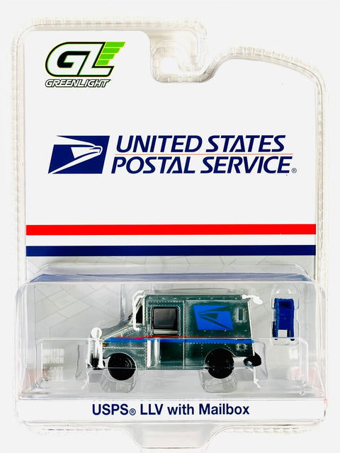 Greenlight USPS United States Postal Service LLV With Mailbox Raw Chase