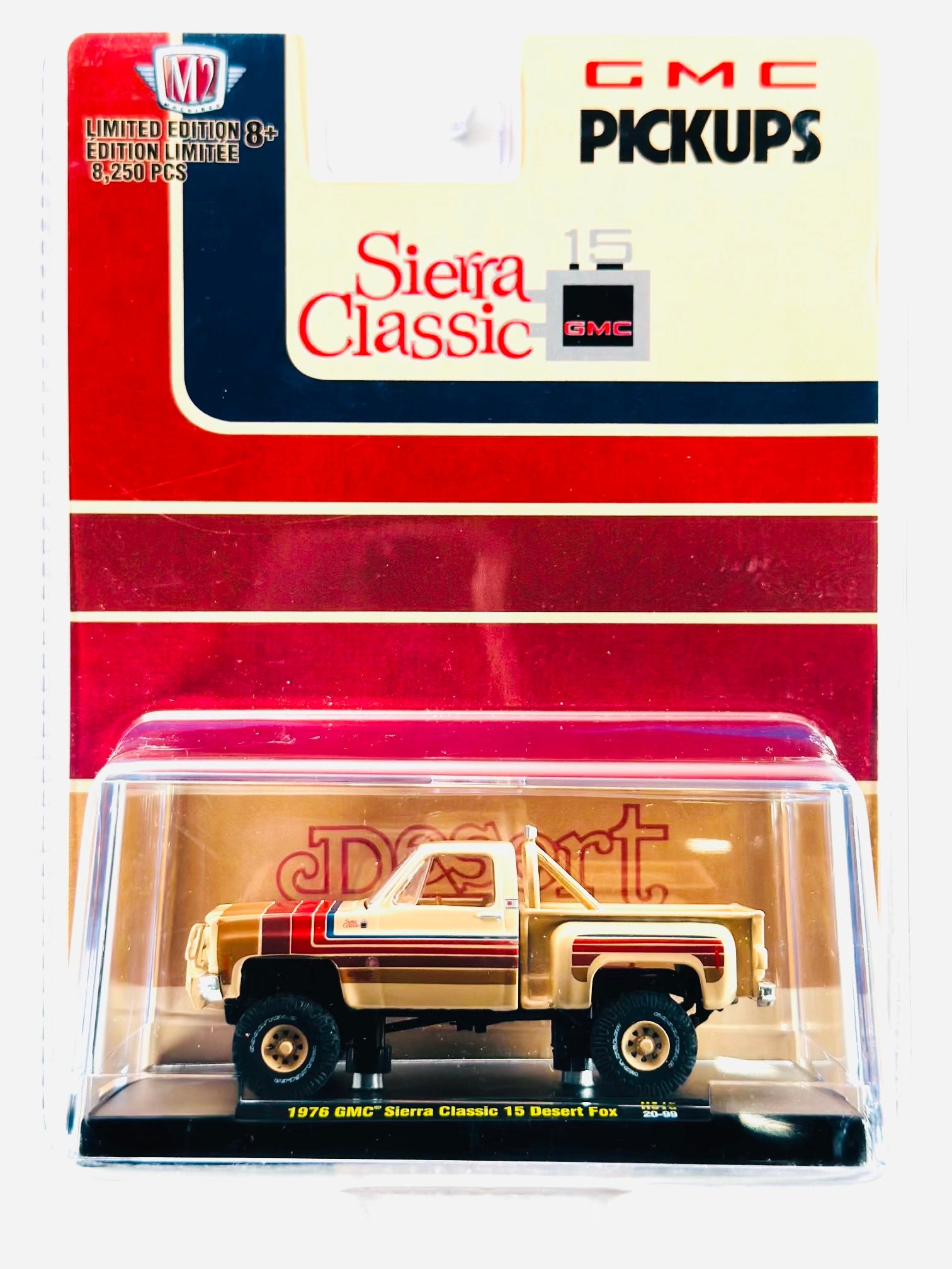 M2 Machines 1976 GMC Sierra Classic 15 Desert Fox - Damaged Card