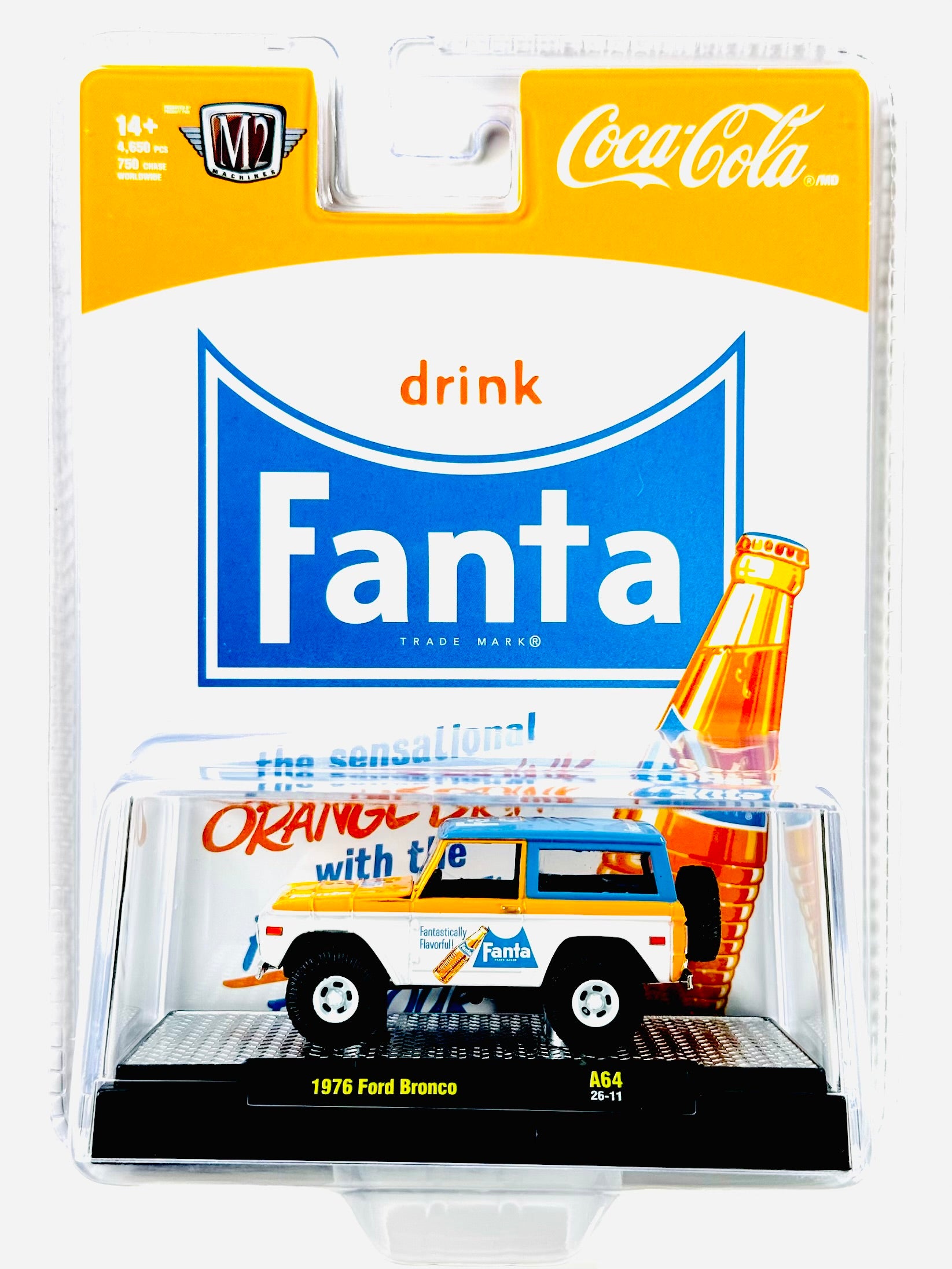 M2マシーン 1976 フォード・ブロンコ M2 Machines Coca Cola Fanta 1976 Ford Bronco – Jcardiecast