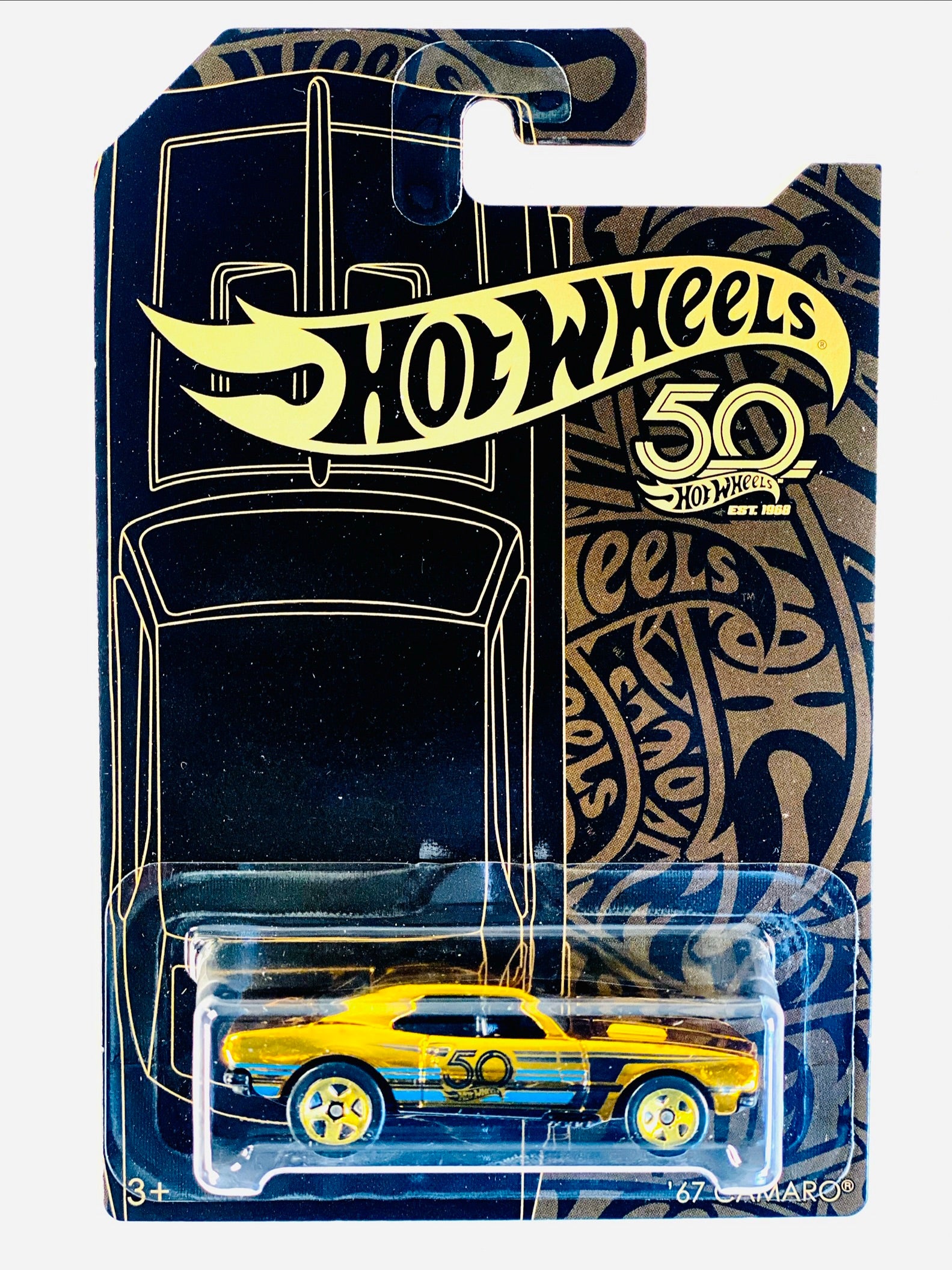 Hot Wheels 2018 Black & Gold Series 50th Anniversary '67 Camaro