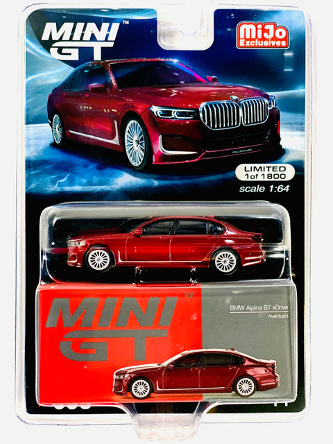 Mini GT Mijo Exclusives BMW Alpina B7 xDrive Aventurin Red Metallic #693