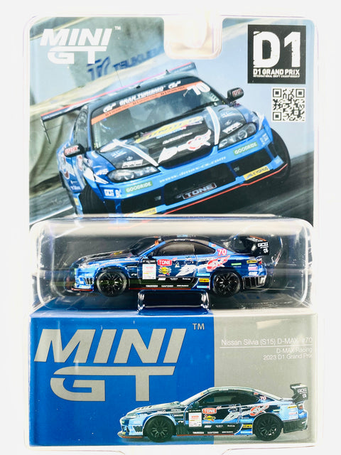 Mini GT Mijo Exclusive Nissan Silvia S15 D-MAX #70 D-MAX Racing 2023 D1 GP #855