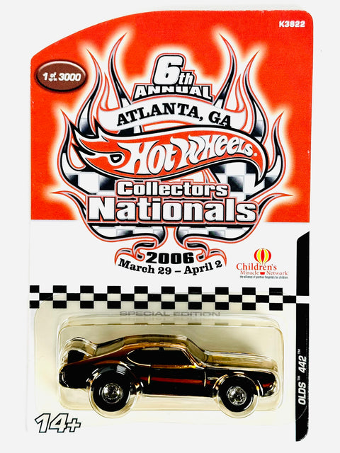 Hot Wheels 6th Annual Collectors Nationals Atlanta, GA  Olds 442 - Damaged/Yellow Blister