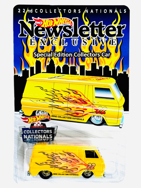 Hot Wheels 22nd Collectors Nationals Newsletter Exclusive Yellow '66 Dodge A100 - Damaged