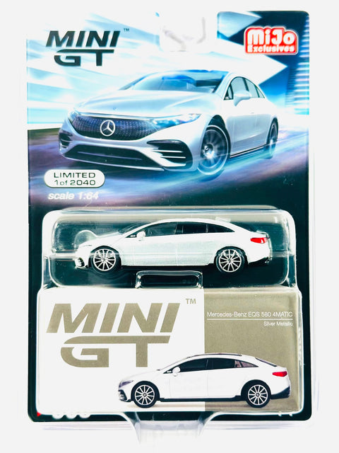 Mini GT Mijo Exclusives Mercedes-Benz EQS 580 4MATIC Silver Metallic #508