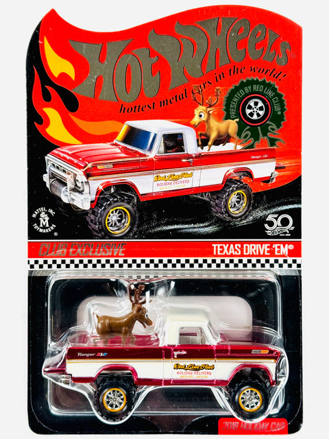 Hot Wheels 2018 RLC Exclusive Holiday Car Texas Drive 'Em - Damaged Card
