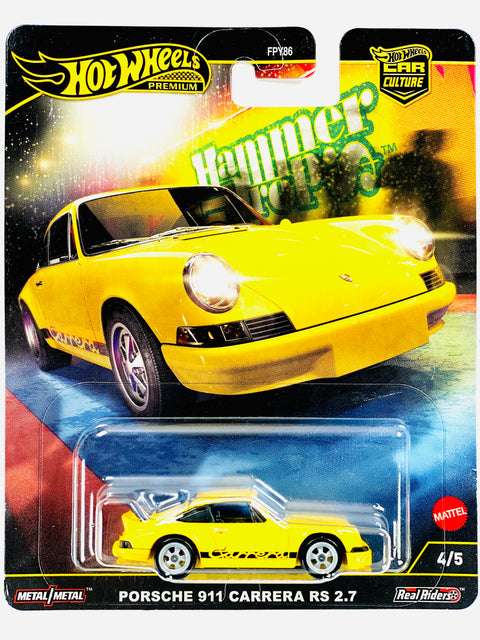 Hot Wheels 2025 Car Culture Hammer Drop Porsche 911 Carrera RS 2.7 - Damaged Card