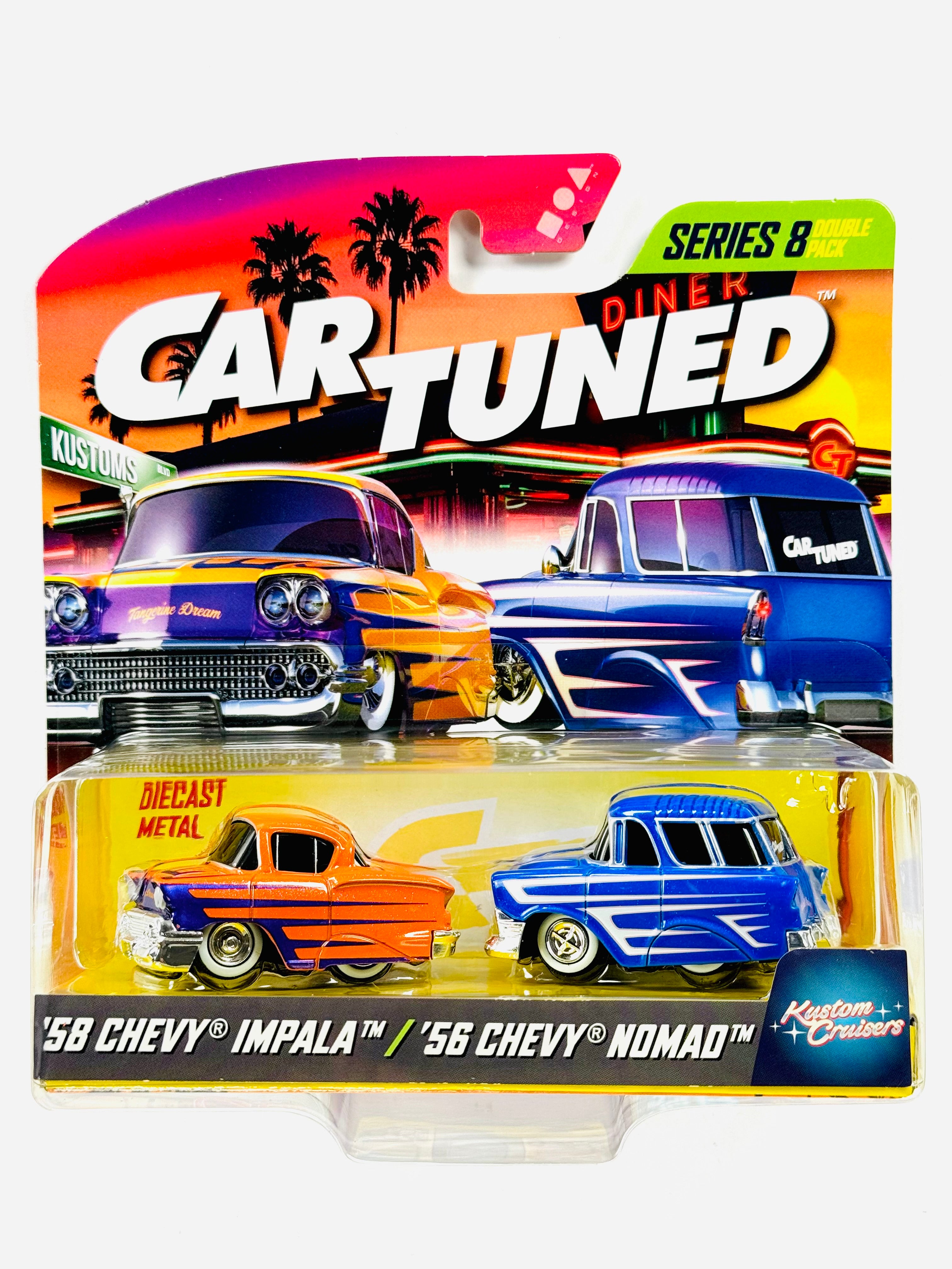 CarTuned 2-Pack Series 8 Kustom Cruiser 1958 Chevy Impala SS w