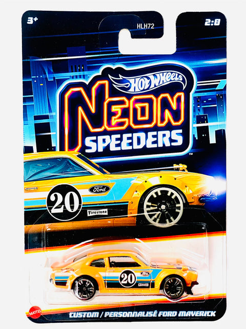 Hot Wheels 2026 Neon Speeders Custom/Personnalise Ford Maverick - Damaged Card/Blister