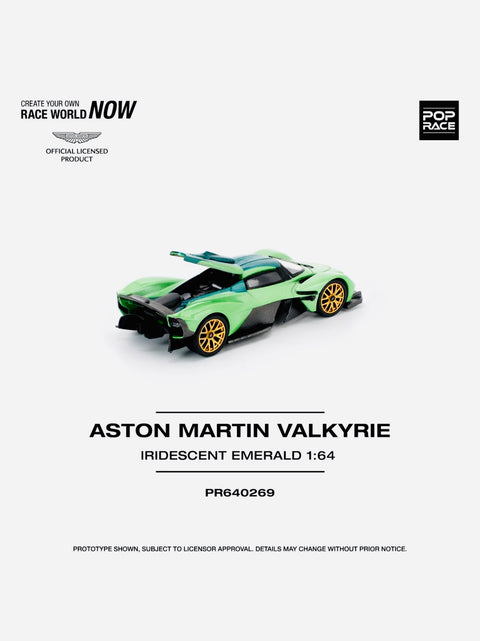 Pop Race Factory Sealed Aston Martin Valkyrie Iridescent Emerald #269