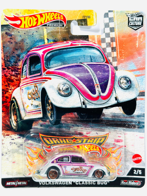Hot Wheels 2022 Car Culture Drag Strip Volkswagen Classic Bug - Damaged Card/Blister