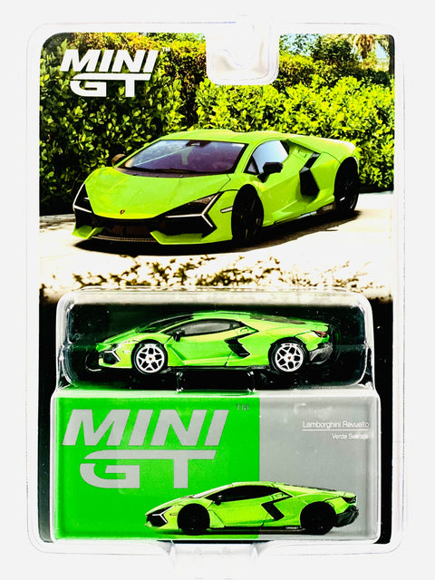 Mini GT Mijo Exclusive Lamborghini Revuelto Verde Selvans Green #789 Chase