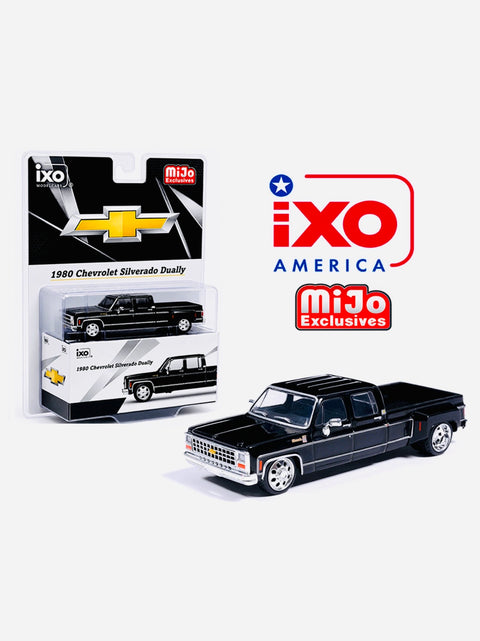 iXO Model 1980 Chevrolet Silverado C30 Crew Cab Dually Lowered Black