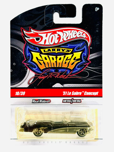 Hot Wheels Larry's Garage '51 Le Sabre Concept Black Chase - Damaged/Yellow Blister