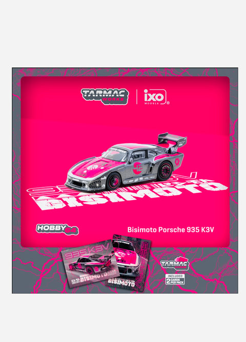 Tarmac Works Mijo Exclusives x IXO Bisimoto Porsche 935 K3V with Trading Cards