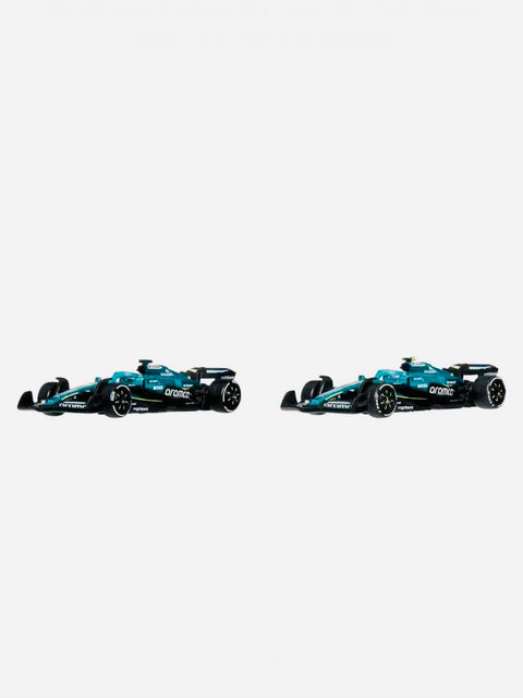 Hot Wheels 2026 F1 Formula One 2025 Racing Premium Aston Martin Aramco Team Lance Stroll #18 & Fernando Alonso #14 2-Pack Box Set Diorama