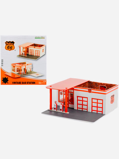 Greenlight Diorama Mechanic's Corner Series 9 Phillips 66 Garage Vintage Gas Station