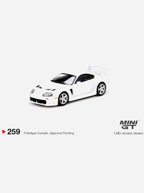Mini GT Mijo Exclusives Toyota TRD 3000GT Super White #259 - Damaged Blister