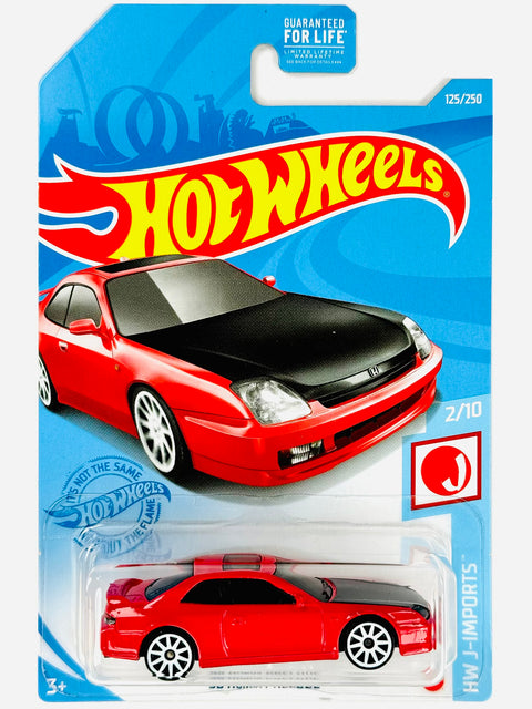 Hot Wheels HW J-Imports '98 Honda Prelude (125/250) - Damaged Card/Blister