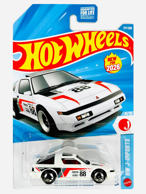 Hot Wheels HW J-Imports '88 Mitsubishi Starion (177/250) - Damaged Card/Blister