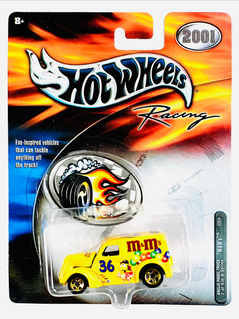 Hot Wheels 2002 Nascar Racing M&M's Anglia Panel Truck #36 - Damaged Card/Blister