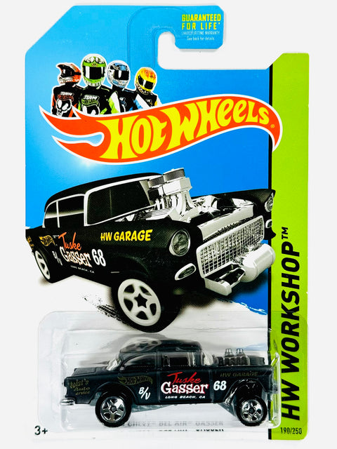 Hot Wheels HW Workshop '55 Chevy Bel Air Gasser - Damaged Card/Blister